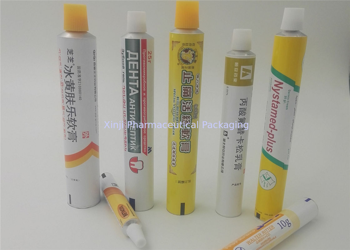 Empty Aluminum Soft Cream Tubes For Betonate Gel , With GMP Workshop