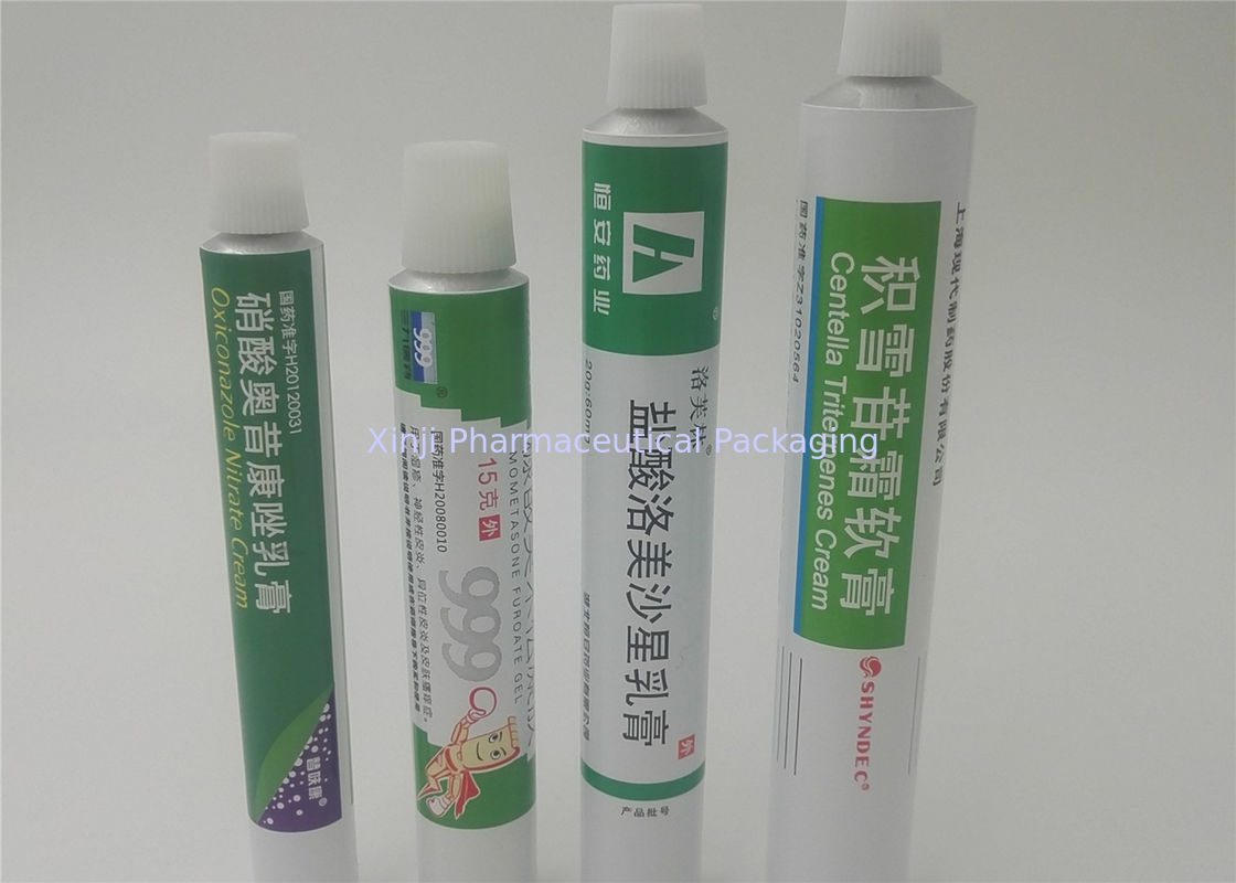 20 G Aluminium Pharmaceutical Cream Pack Tubes With 6 Colors Printing